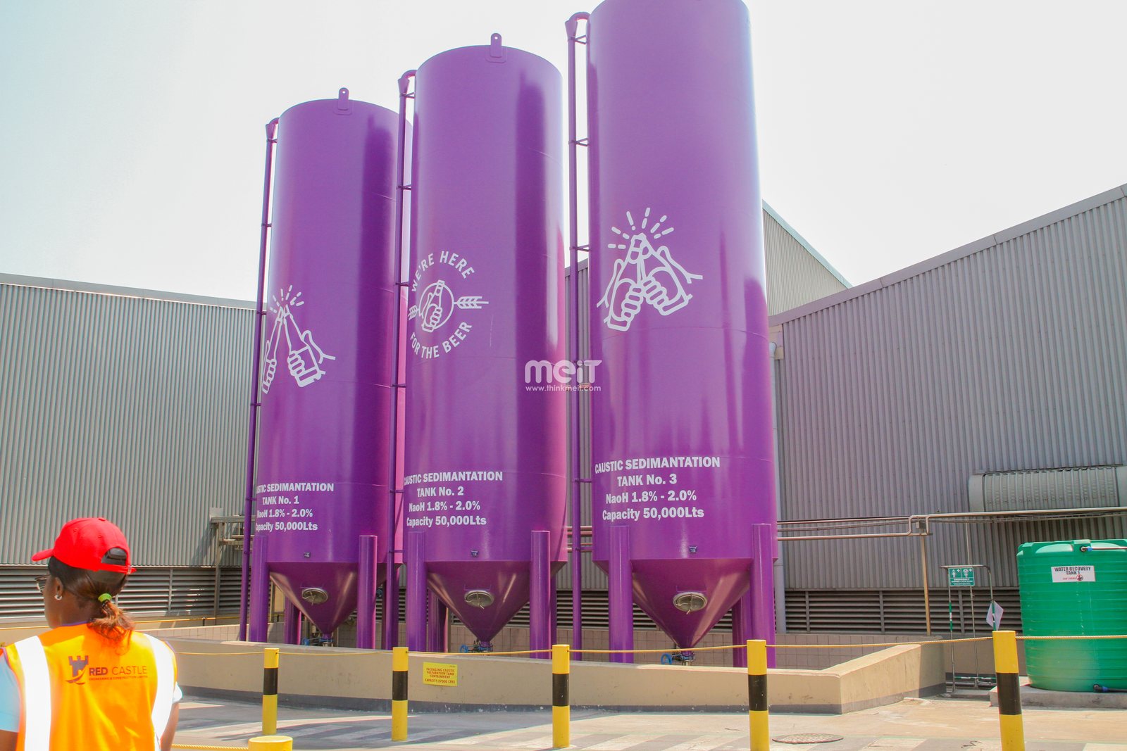 Brand Xero branded storage tank finishing